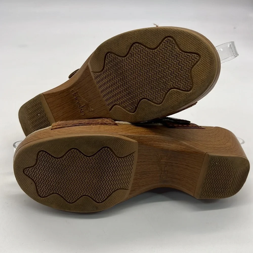 Dansko Brown Leather Slip on Sandals size EU 37